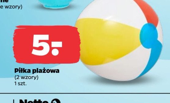 Piłka plażowa promocja w Netto