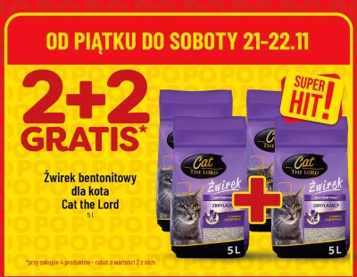 Żwirek bentonitowy dla kota Cat the Lord promocja w POLOmarket