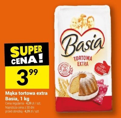 Mąka tortowa extra Basia promocja w Twój Market