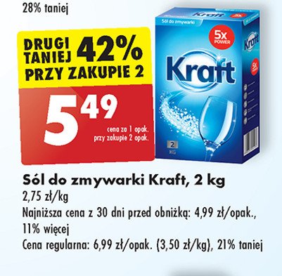 Sól do zmywarek Kraft promocja