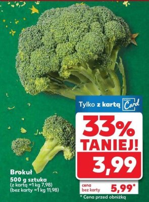 Brokuł promocja w Kaufland