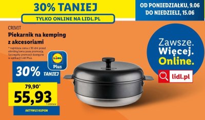 Piekarnik na kemping z akcesoriami Crivit promocja