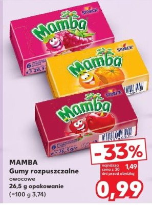 Gumy rozpuszczalne owocowe promocja w Kaufland