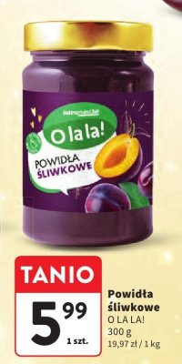 Powidła śliwkowe O LA LA! promocja w Intermarche