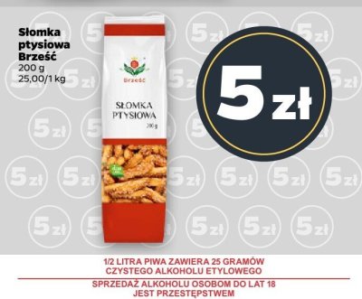 Słomka ptysiowa  promocja w Netto