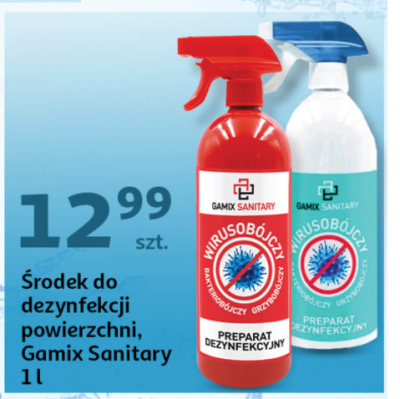 Spray do dezynfekcji powierzchni czerwony Gamix sanitary promocja