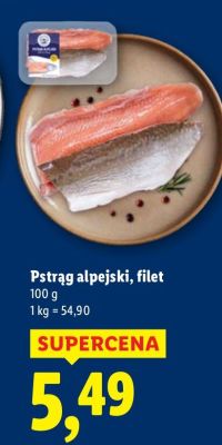 Pstrąg alpejski filet promocja w Lidl