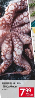Ośmiornica ok. 1-2 kg promocja w Selgros
