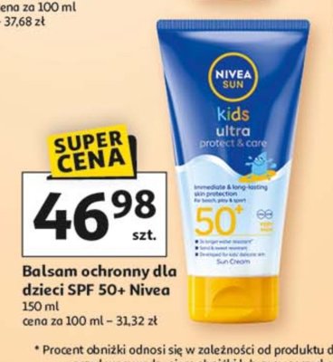 Balsam ochronny protect & play spf 50 Nivea sun kids promocja