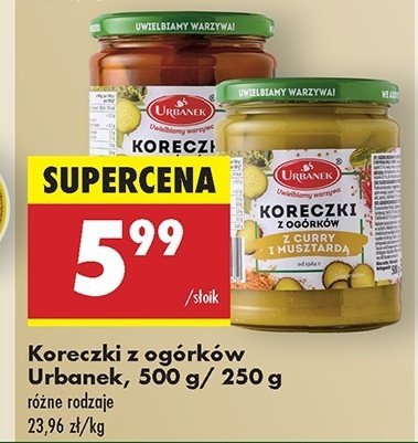 Koreczki z ogórków z chilli i czosnkiem Urbanek promocja