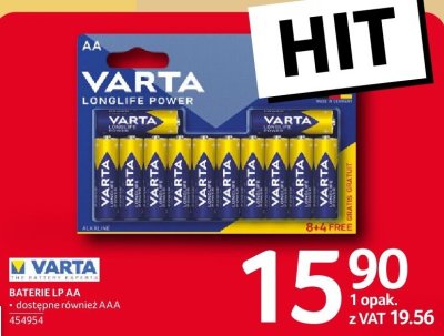 Baterie Varta AA promocja w Selgros