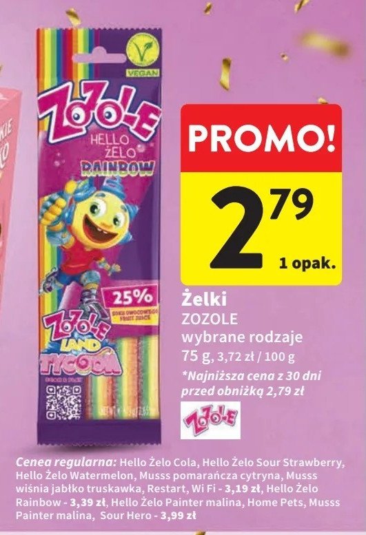 Cukierki musss painter Zozole promocja