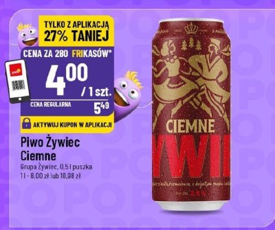 Piwo Żywiec Ciemne promocja w POLOmarket