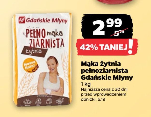 Mąka pełnoziarnista żytnia Gdańskie młyny i spichlerze promocja