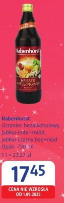 Grzaniec bezalkoholowy Rabenhorst Heisser Feelingvoll jabłko-imbir-miód, jabłko-czarny bez-miód promocja w Drogerie DM