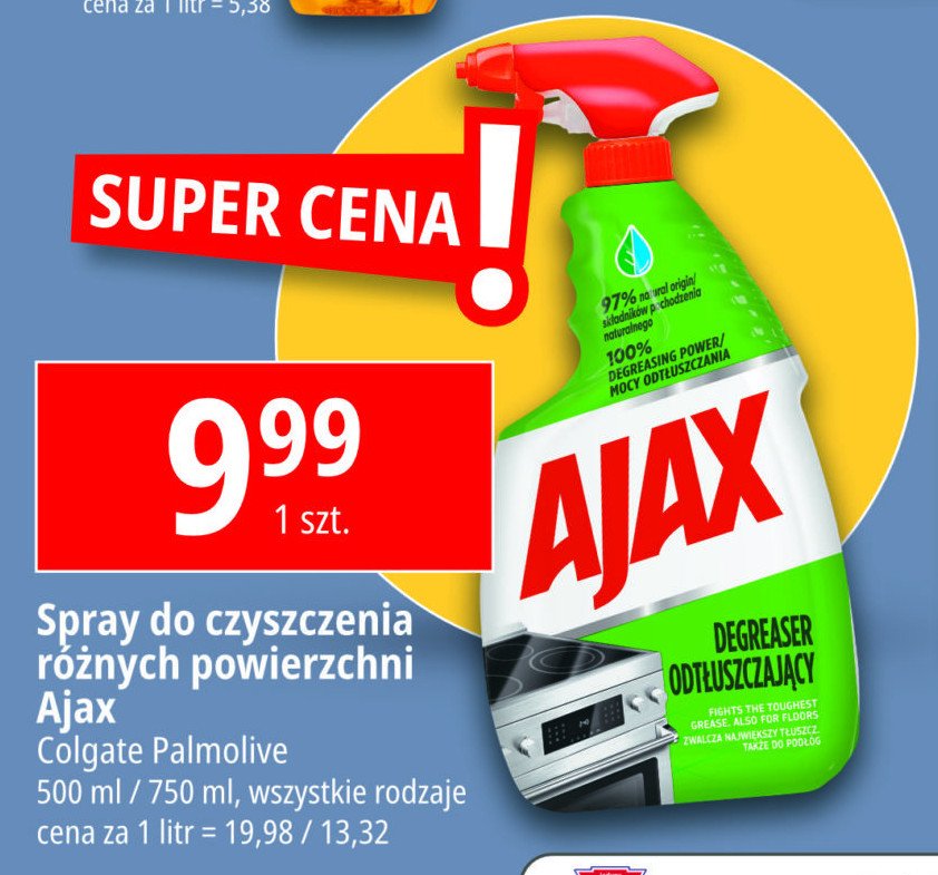 Odtłuszczacz AJAX Ajax . promocja