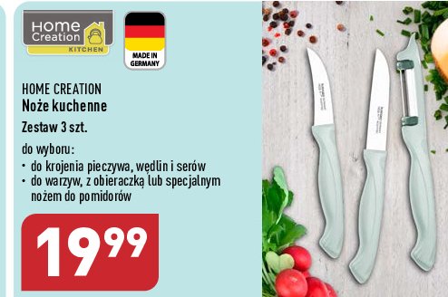 Noże kuchenne do wędlin i serów Home creation promocja