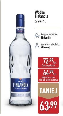 Wódka Finlandia promocja w Aldi