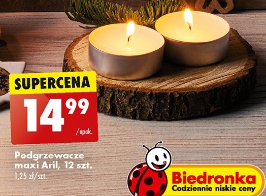 Podgrzewacze maxi Aril promocja