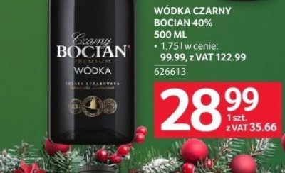 Wódka Czarny Bocian 40% 1,75 l promocja w Selgros