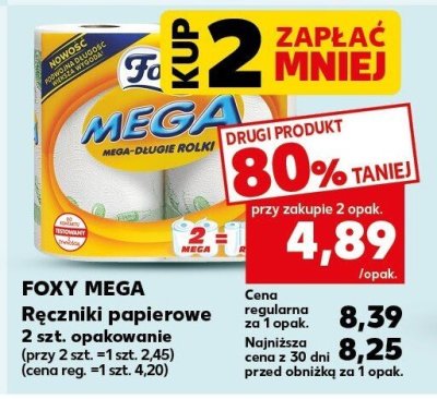 Ręczniki papierowe MEGA 2 szt. promocja w Kaufland