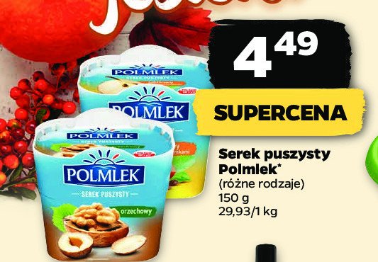 Ser capresi 艣mietankowy orzechowy Polmlek promocja