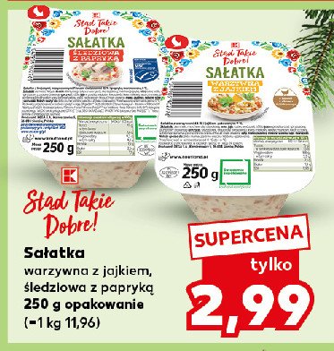 Sałatka śledziowa z papryką K-classic stąd takie dobre! promocja