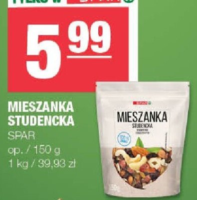 Mieszanka studencka Spar promocja w SPAR