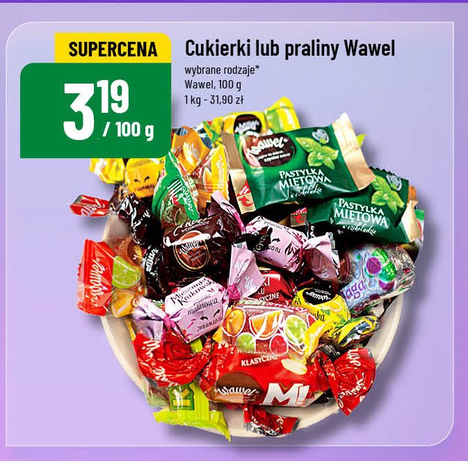 Praliny mix Wawel promocja w POLOmarket