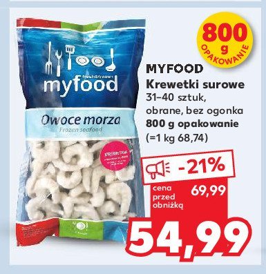 Krewetki 31/40 Myfood promocja