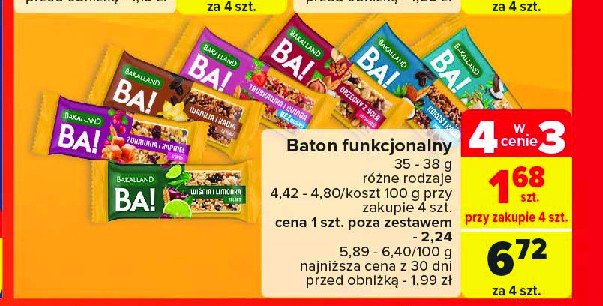 Baton orzechy z solą Bakalland ba! promocja