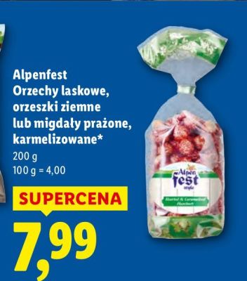 Orzechy laskowe karmelizowane promocja w Lidl
