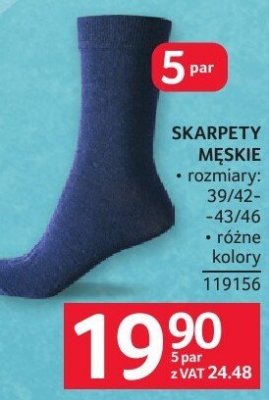Skarpety męskie promocja w Selgros
