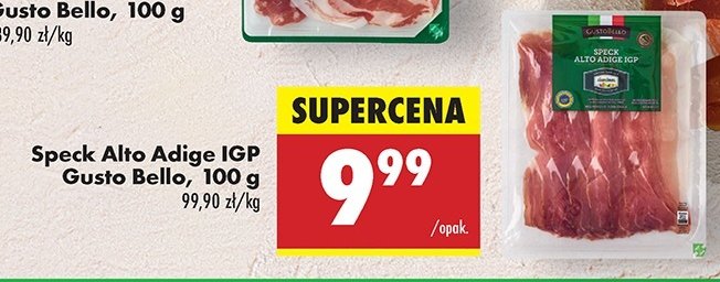 Szynka speck alto adige igp Gustobello promocja