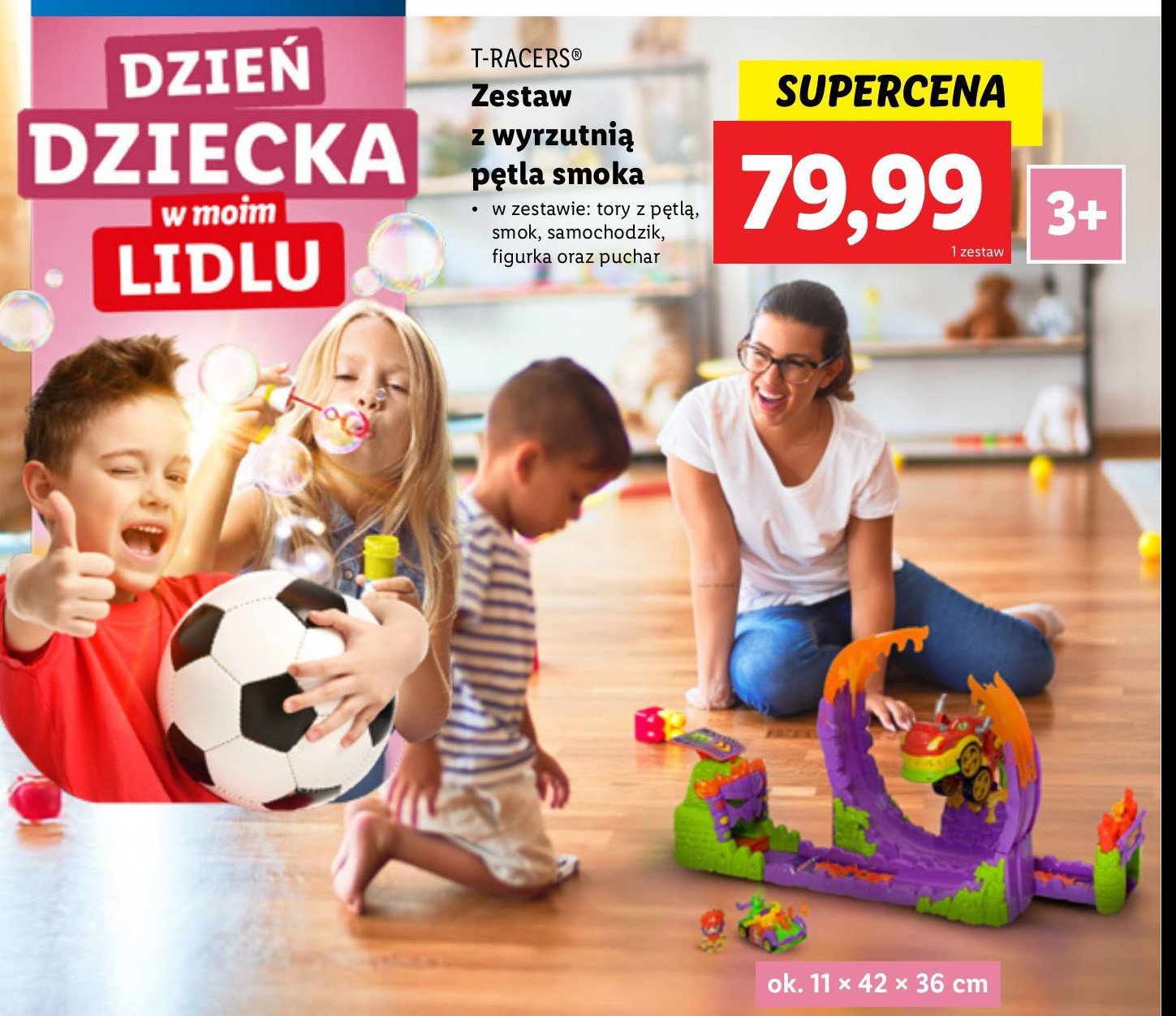 Zestaw z wyrzutnią T-RACERS promocja