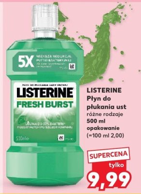 Płyn do płukania ust różne rodzaje promocja w Kaufland