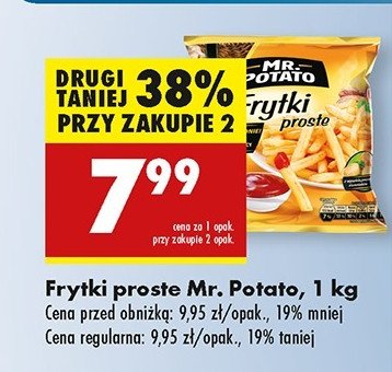 Frytki proste Mr. potato promocja