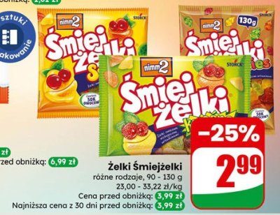 Żelki Śmiejżelki różne rodzaje promocja w Dino
