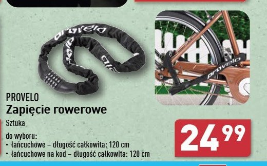 Zapięcie rowerowe łańcuchowe na kod Provelo promocja