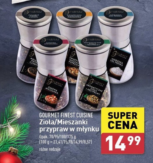 Mieszanka świąteczna pieprzowa Gourmet finest cuisine promocja w Aldi