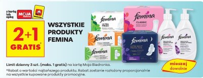 Produkty Femina promocja w Biedronka