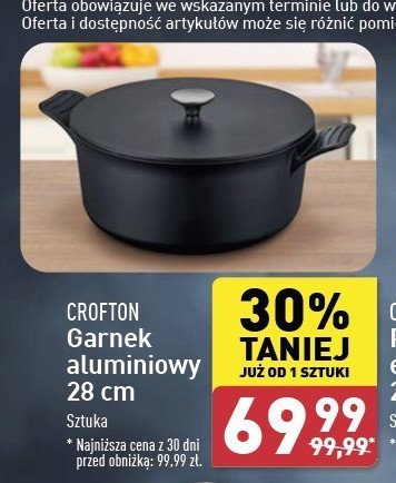 Garnek aluminiowy 28 cm Crofton promocja