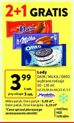 Lód vanilla & chocolate swirl Milka promocja