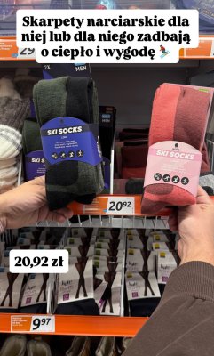 Skarpety narciarskie damskie Ski Socks Long Wool 2 pary promocja w Action