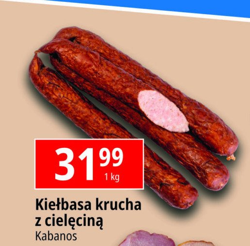 Kiełbasa krucha z cielęciną Kabanos promocja