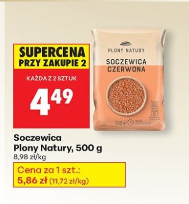 Soczewica Płony Natury, 500 g: czerwona promocja w Biedronka