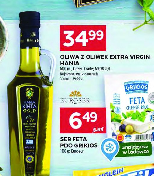 Oliwa extra virgin kolymvari HANIA KRETA GOLD promocja