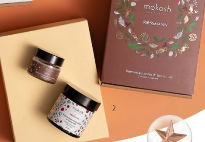 Regenerujący zestaw do twarzy i ust Mokosh promocja w Rossmann