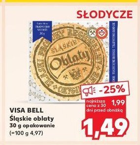 Oblaty słodkie Visa bell promocja w Kaufland