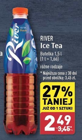 Napój ice tea peach River promocja